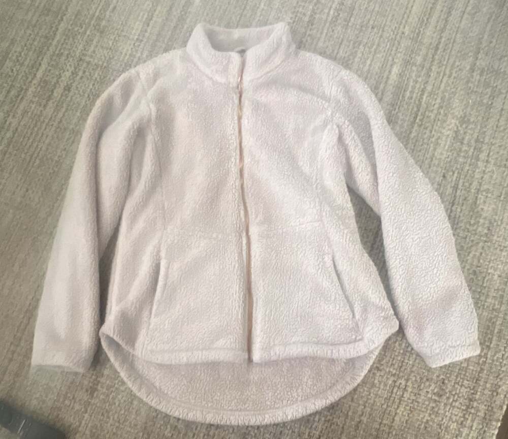 Magellan Outdoors Fleece Full Zip Jacket Size XL beige Sherpa